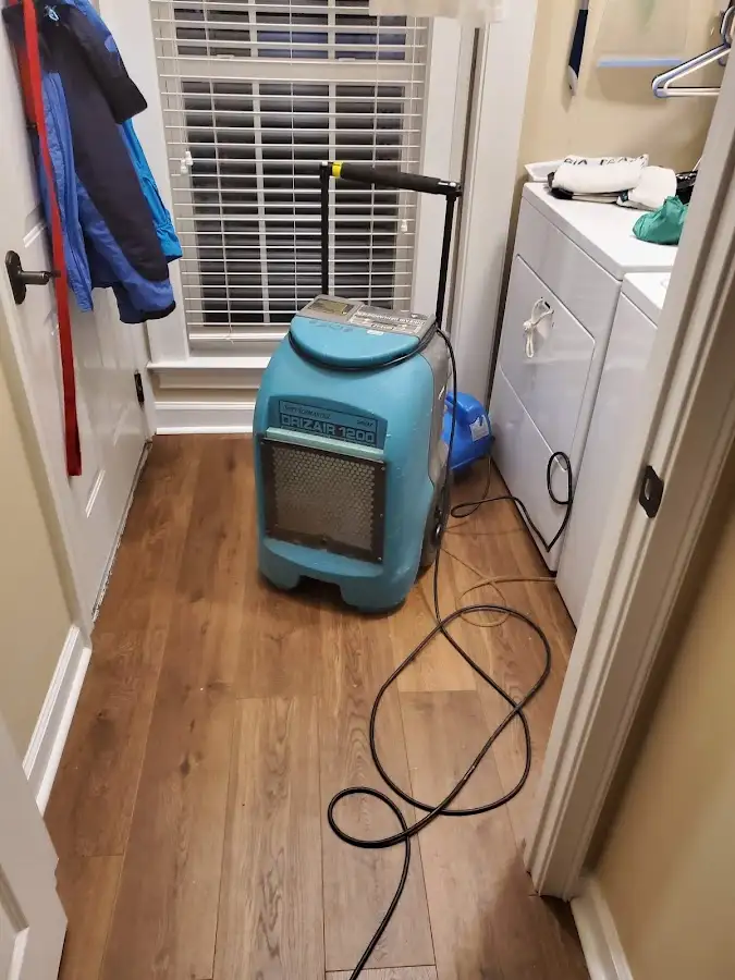 Commercial dehumidifier deployed for Flood Damage Cleanup in Dennis